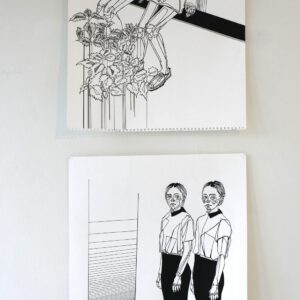 two artworks of Eda Hazar @ Breed Art Studios