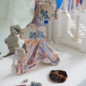 Mustafa Sener Assembled ceramic figure 2 FUTURARCHEOLOGY at Breed Art Studios