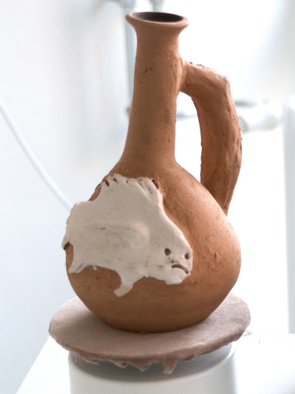 Susan Kooi Campania Felix Susan Kooi- Umbricia Fortuna - terracotta pot Pot FUTURARCHEOLOGY at BREED ART STUDIOS