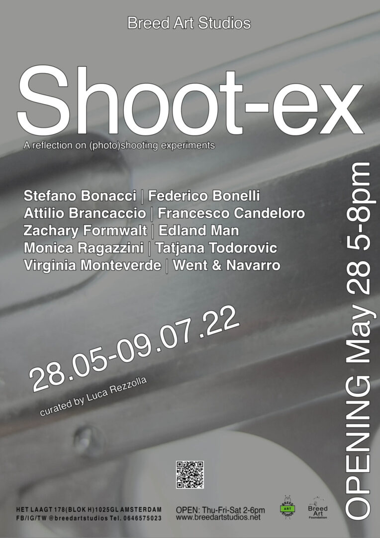 Poster of Art exhibition Shoot-ex Breed Art Studios